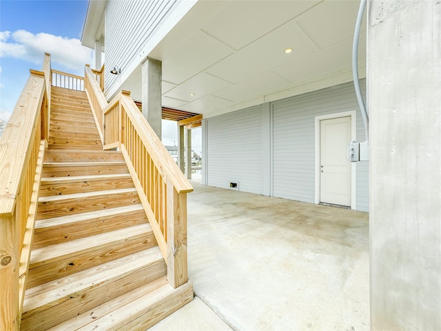 view of staircase