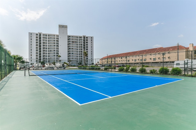 view of tennis court