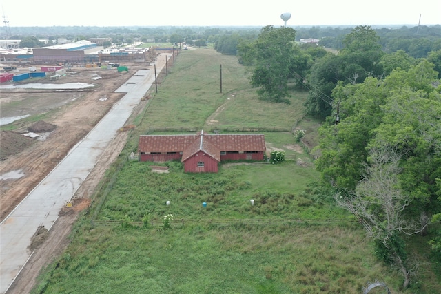 bird's eye view featuring a rural view