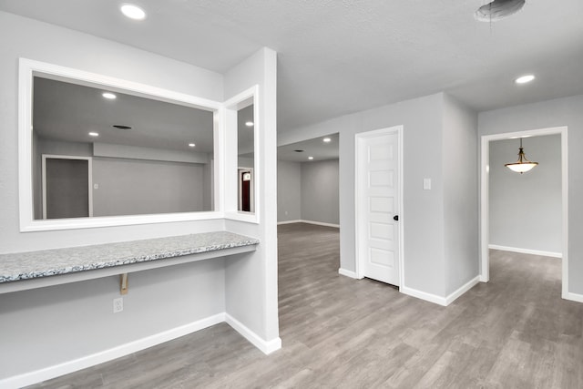 interior space featuring wood-type flooring