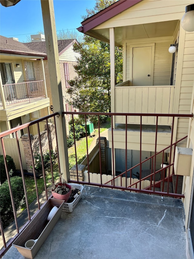 view of balcony