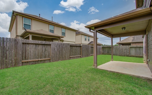 view of yard featuring a patio