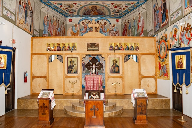 view of tiled dining room