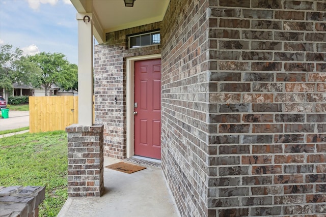 view of entrance to property