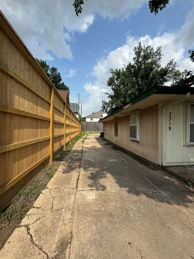 view of side of property