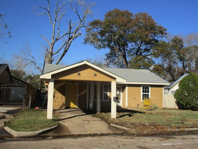 bungalow with a carport