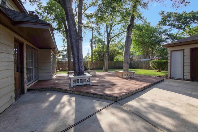 427 Pebblebrook Dr, El Lago, TX 77586 - view of terrace with a deck