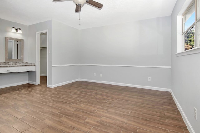 427 Pebblebrook Dr, El Lago, TX 77586 - interior space featuring ceiling fan and hardwood / wood-style floors