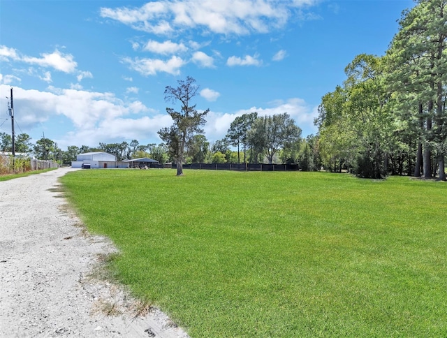 exterior space with a lawn