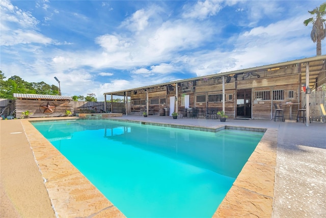 view of pool with a patio