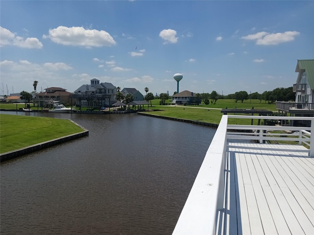 view of water feature