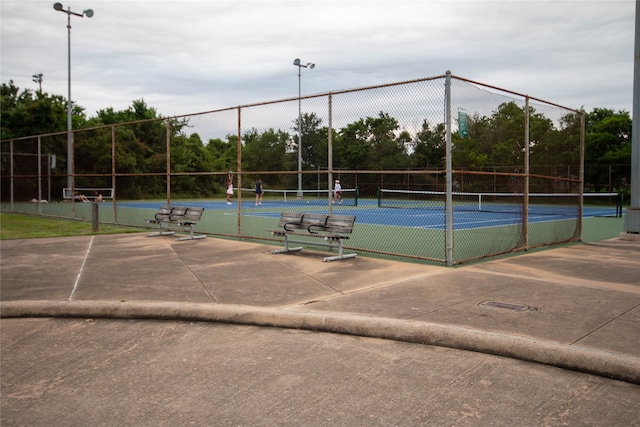 view of tennis court