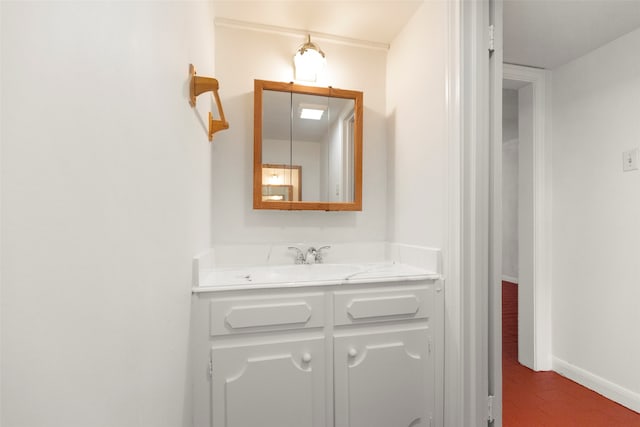 bathroom with large vanity