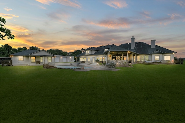 exterior space with a patio