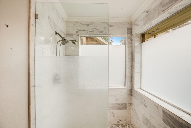 bathroom featuring a walk in shower