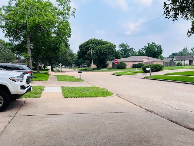 view of road