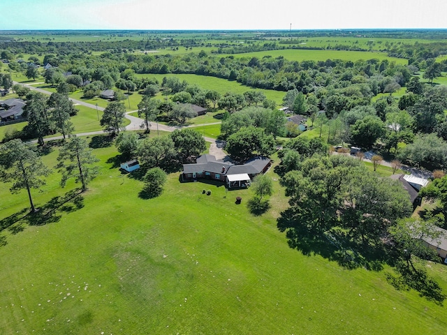 drone / aerial view featuring a rural view