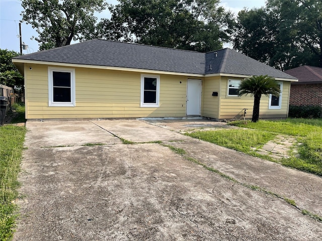 single story home with a patio area