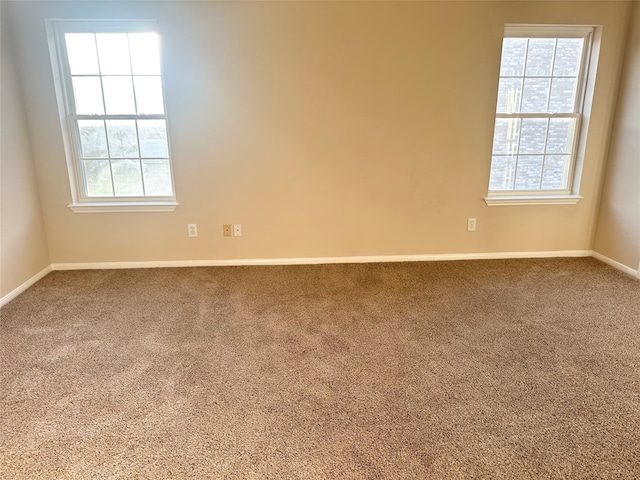 spare room featuring carpet floors