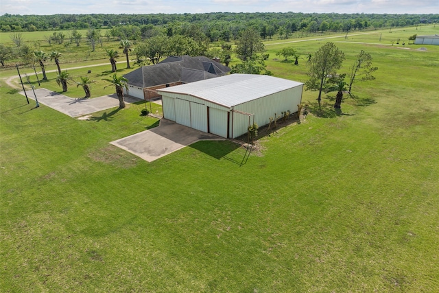 bird's eye view featuring a rural view