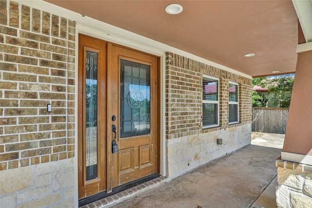 view of property entrance