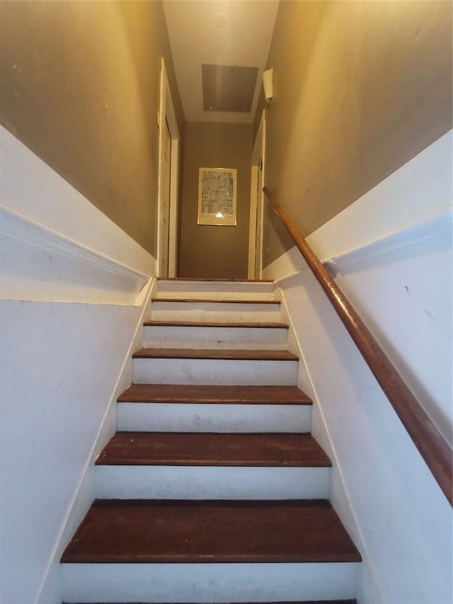 view of stairs