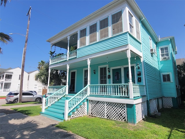 view of front of home with covered porch