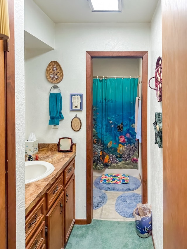 bathroom with vanity