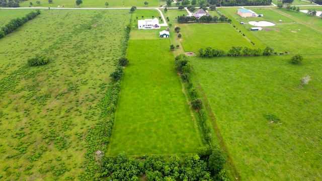 bird's eye view with a rural view