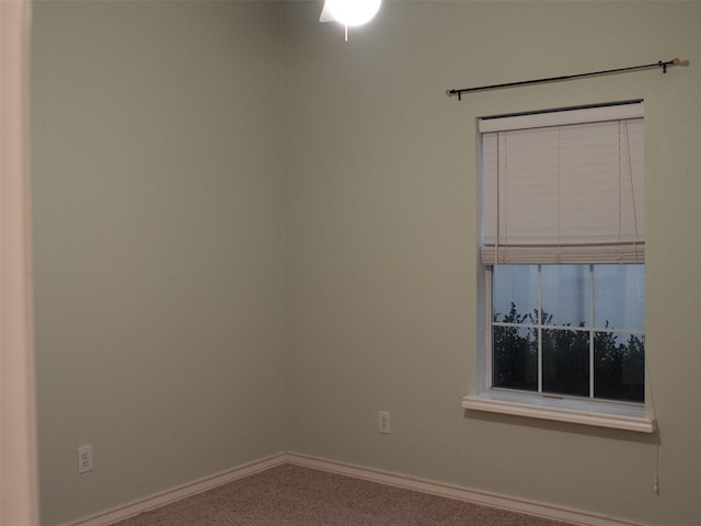 view of carpeted empty room