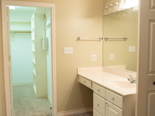 bathroom featuring vanity