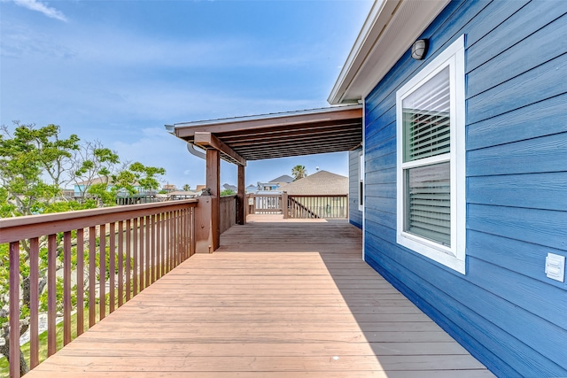 view of wooden terrace