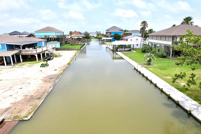 view of property view of water