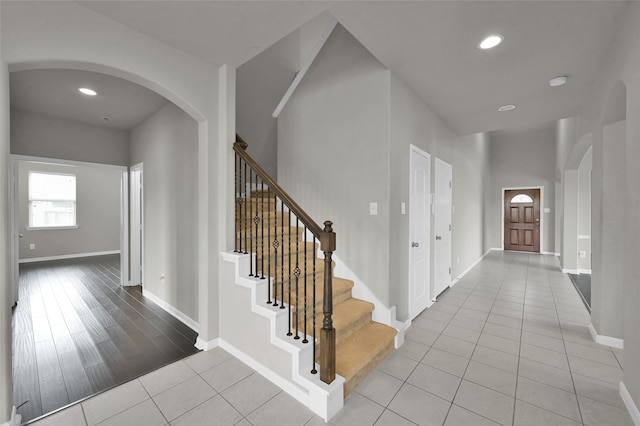 interior space featuring light hardwood / wood-style flooring