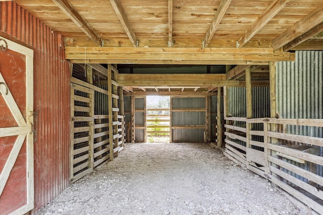 view of horse barn