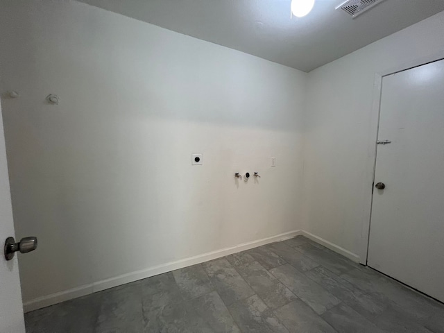 laundry area with electric dryer hookup