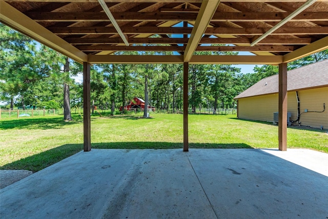 view of patio with cooling unit