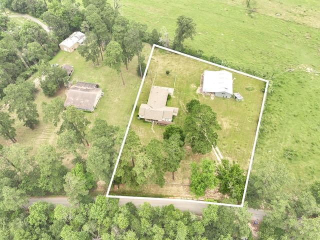 bird's eye view featuring a rural view