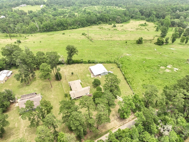 drone / aerial view featuring a rural view