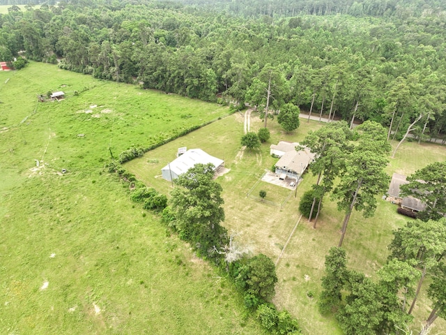 drone / aerial view featuring a rural view