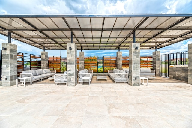 view of patio / terrace with outdoor lounge area