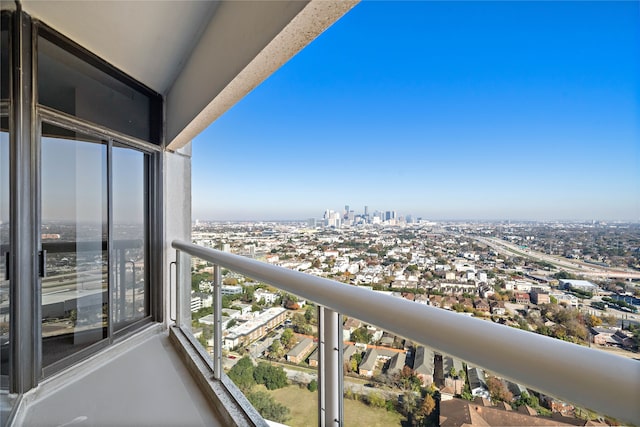 view of balcony