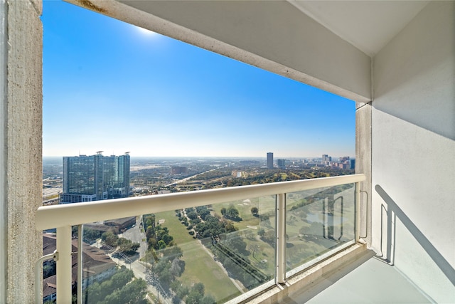 view of balcony