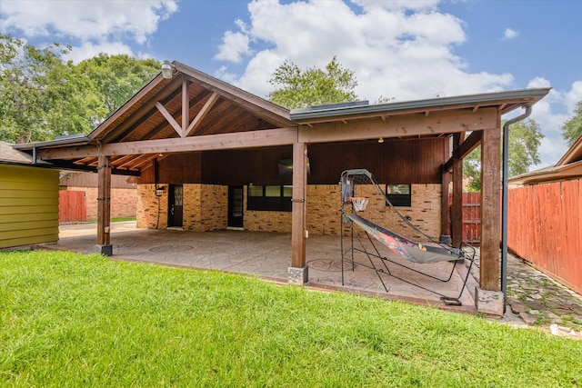 view of rear view of property