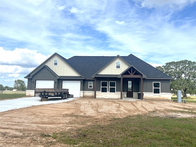 craftsman-style home featuring a garage