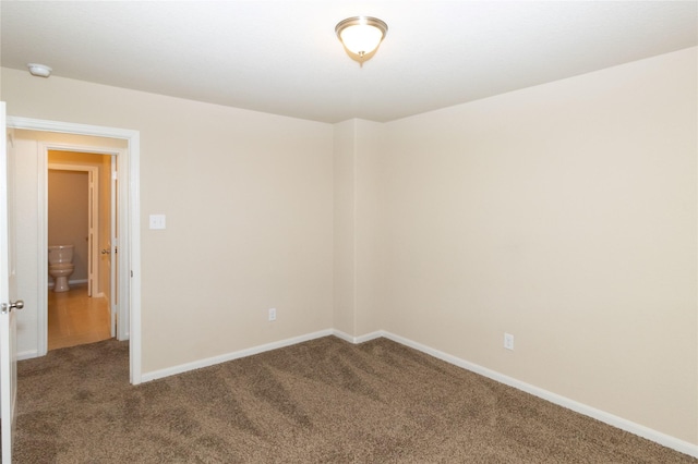 view of carpeted empty room