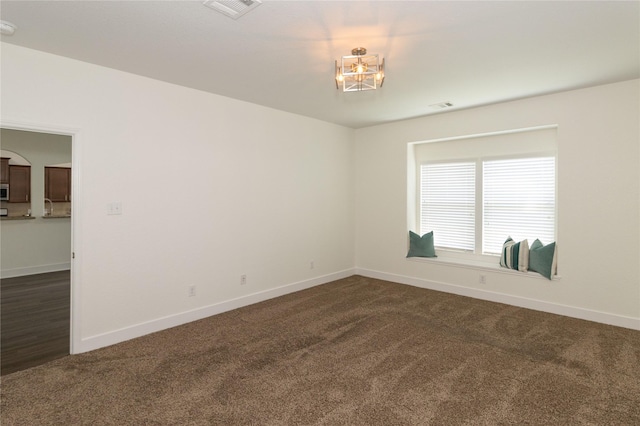 view of carpeted empty room