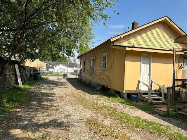 view of side of property