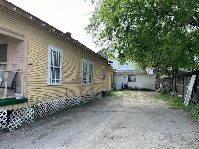 view of side of property