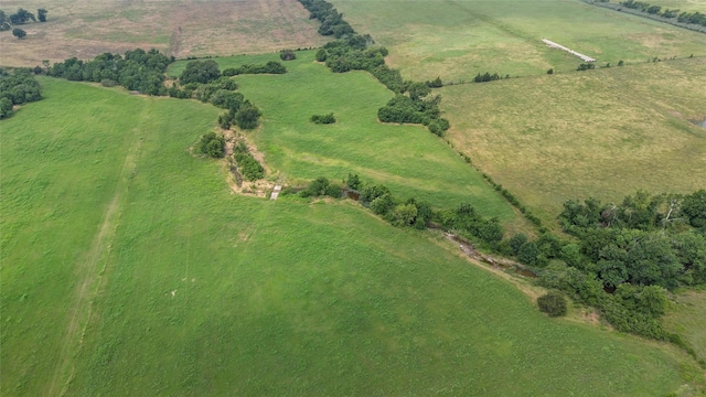 bird's eye view featuring a rural view